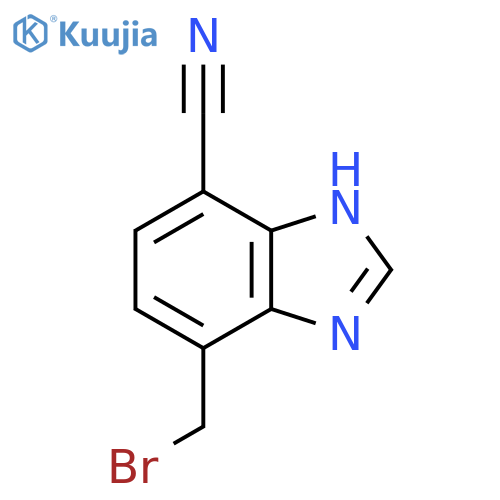 4-Bromomethyl-7-cyano-1H-benzimidazole structure