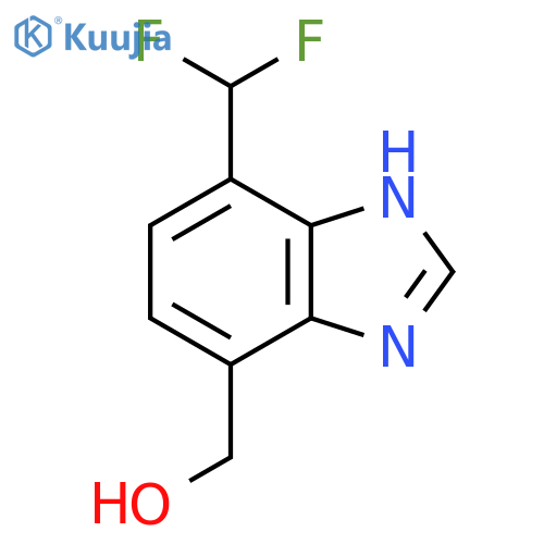 7-Difluoromethyl-4-hydroxymethyl-1H-benzimidazole structure
