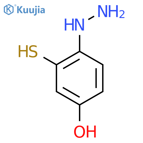 4-Hydroxy-2-mercaptophenylhydrazine structure
