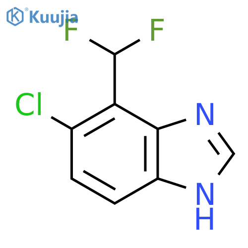 6-Chloro-7-difluoromethyl-1H-benzimidazole structure