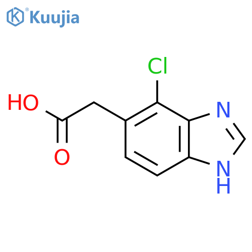 7-Chloro-1H-benzimidazole-6-acetic acid structure
