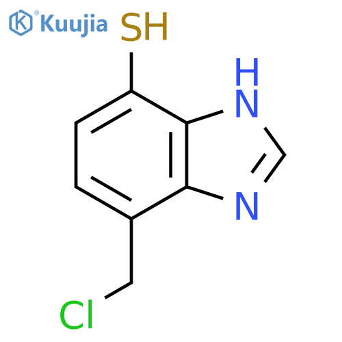 7-Chloromethyl-4-mercapto-1H-benzimidazole structure