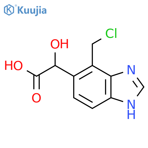 2-(4-Chloromethyl-1H-benzo[d]imidazol-5-yl)-2-hydroxyacetic acid structure