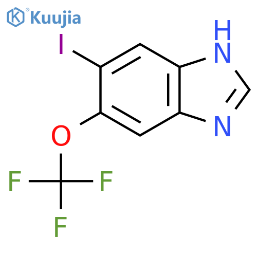 5-Iodo-6-trifluoromethoxy-1H-benzimidazole structure