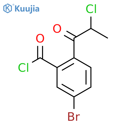 5-Bromo-2-(2-chloropropanoyl)benzoyl chloride structure