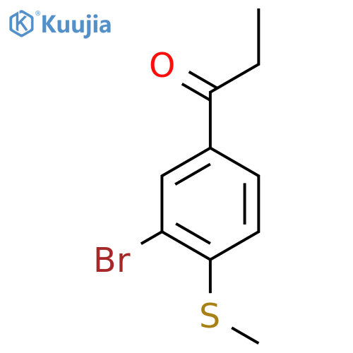 1-(3-Bromo-4-(methylthio)phenyl)propan-1-one structure