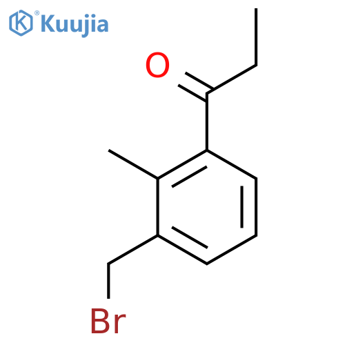 1-(3-(Bromomethyl)-2-methylphenyl)propan-1-one structure