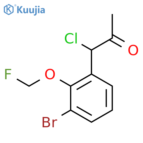 1-(3-Bromo-2-(fluoromethoxy)phenyl)-1-chloropropan-2-one structure
