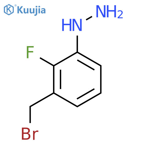 3-(Bromomethyl)-2-fluorophenylhydrazine structure