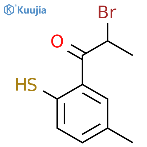 2-(2-Bromopropanoyl)-4-methylthiophenol structure