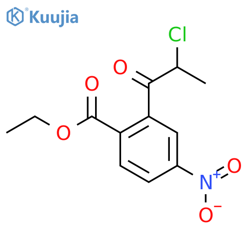 Ethyl 2-(2-chloropropanoyl)-4-nitrobenzoate structure
