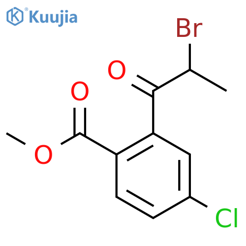 Methyl 2-(2-bromopropanoyl)-4-chlorobenzoate structure
