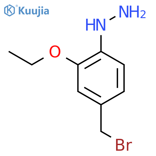 4-(Bromomethyl)-2-ethoxyphenylhydrazine structure