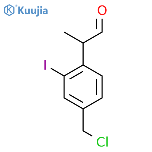 4-(Chloromethyl)-2-iodophenylpropanal structure