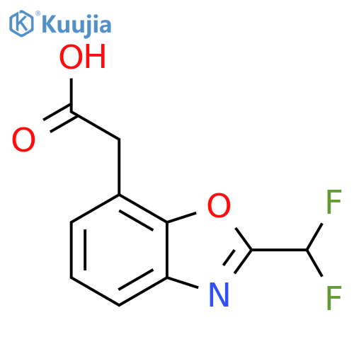 2-(Difluoromethyl)benzo[d]oxazole-7-acetic acid structure