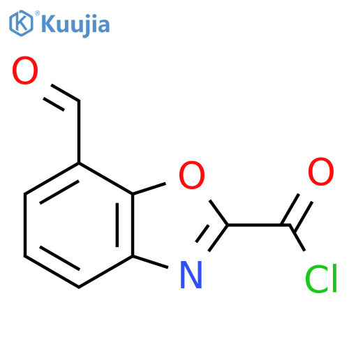 7-Formylbenzo[d]oxazole-2-carbonyl chloride structure