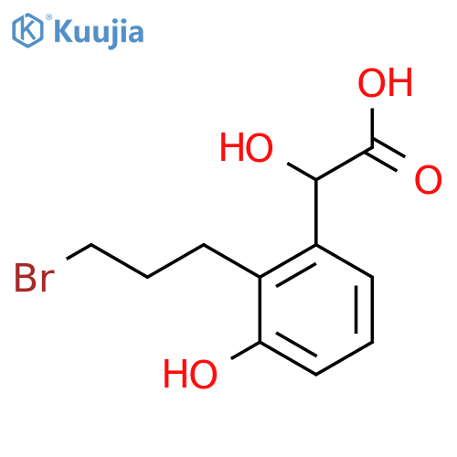 2-(3-Bromopropyl)-3-hydroxymandelic acid structure