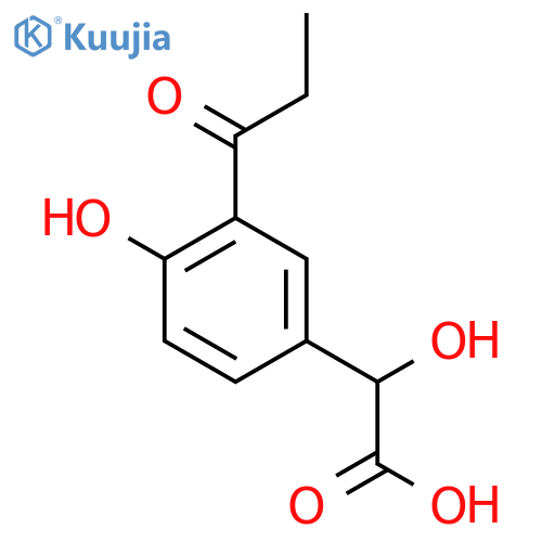 4-Hydroxy-3-propionylmandelic acid structure