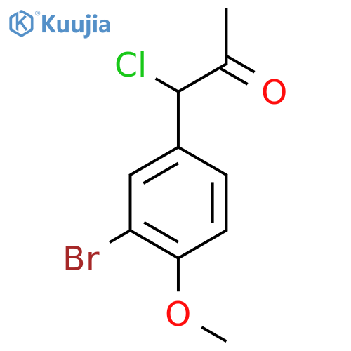 1-(3-Bromo-4-methoxyphenyl)-1-chloropropan-2-one structure
