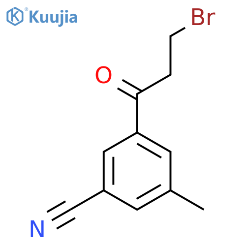 3-(3-Bromopropanoyl)-5-methylbenzonitrile structure