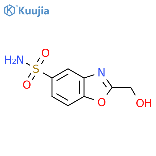 2-(Hydroxymethyl)benzo[d]oxazole-5-sulfonamide structure
