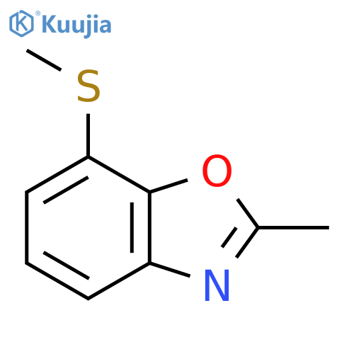 2-Methyl-7-(methylthio)benzo[d]oxazole structure