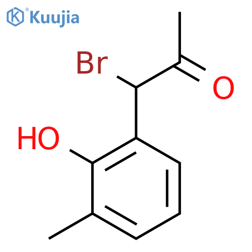 2-(1-Bromo-2-oxopropyl)-6-methylphenol structure