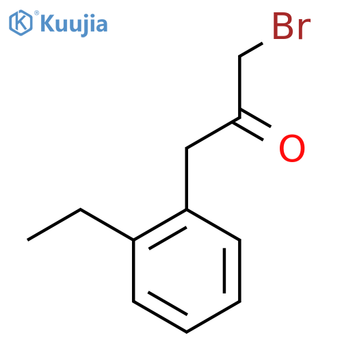 1-Bromo-3-(2-ethylphenyl)propan-2-one structure