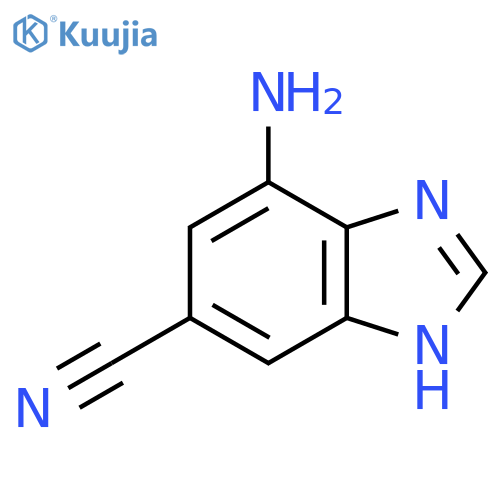 4-Amino-6-cyano-1H-benzimidazole structure