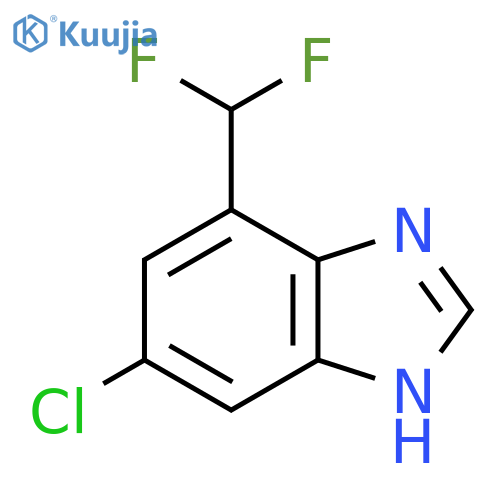 6-Chloro-4-difluoromethyl-1H-benzimidazole structure