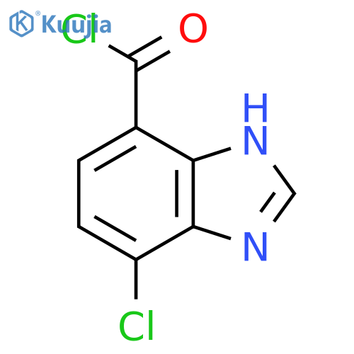 4-Chloro-1H-benzimidazole-7-carbonyl chloride structure