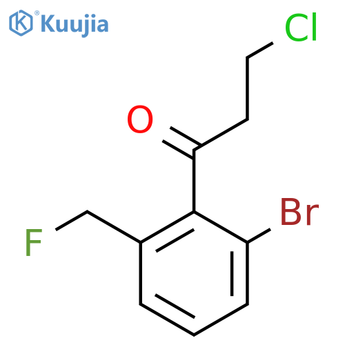 1-(2-Bromo-6-(fluoromethyl)phenyl)-3-chloropropan-1-one structure