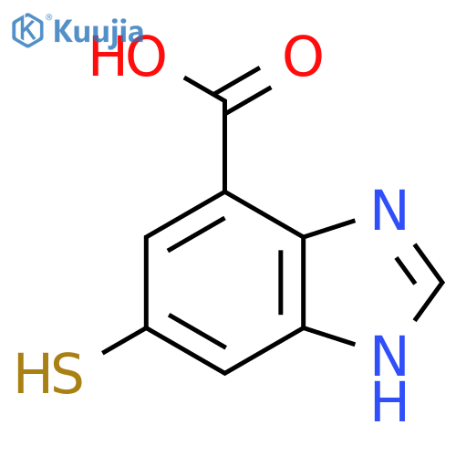 5-Mercapto-1H-benzimidazole-7-carboxylic acid structure