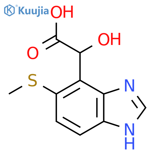 2-(6-Methylthio-1H-benzo[d]imidazol-7-yl)-2-hydroxyacetic acid structure