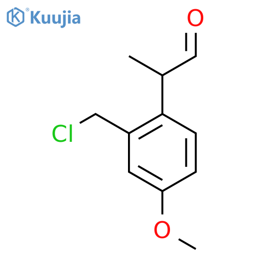 2-(Chloromethyl)-4-methoxyphenylpropanal structure