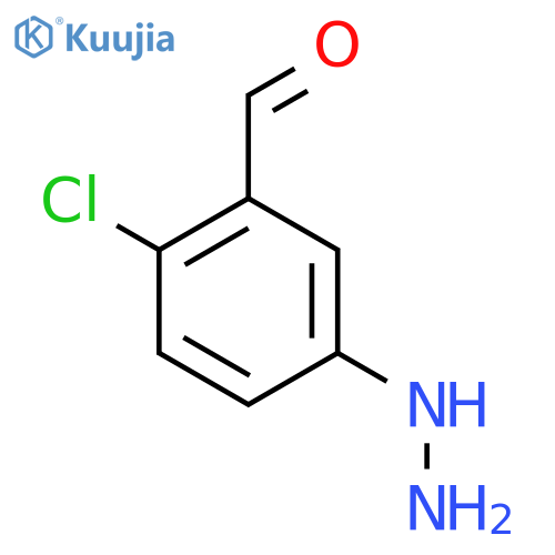 4-Chloro-3-formylphenylhydrazine structure