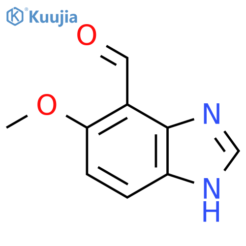 4-Formyl-5-methoxy-1H-benzimidazole structure