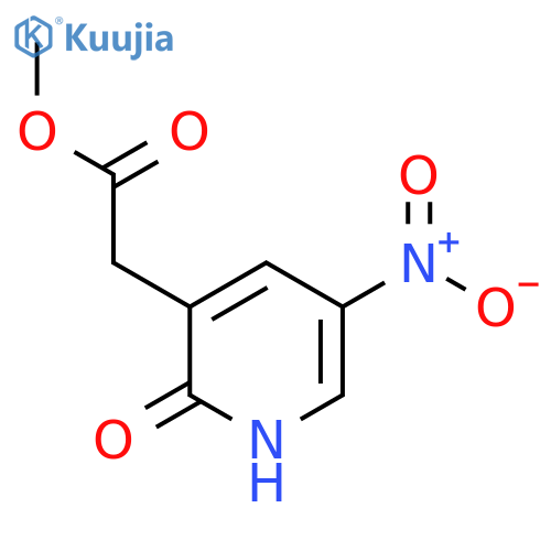 Methyl 2-hydroxy-5-nitropyridine-3-acetate structure