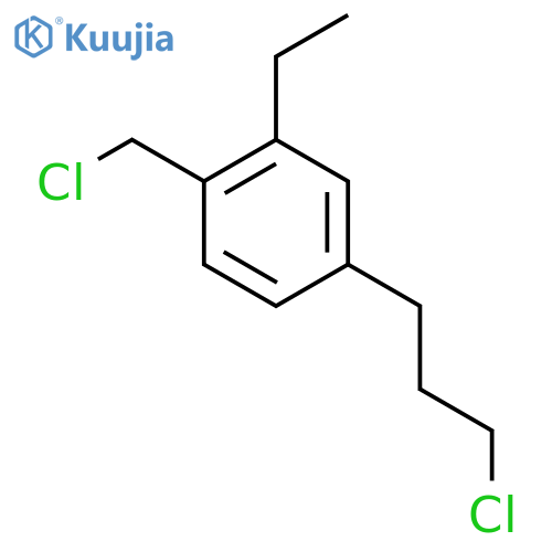 4-(3-Chloropropyl)-2-ethylbenzyl chloride structure