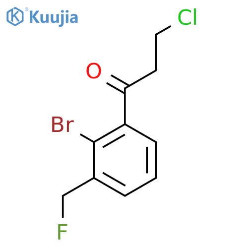 1-(2-Bromo-3-(fluoromethyl)phenyl)-3-chloropropan-1-one structure