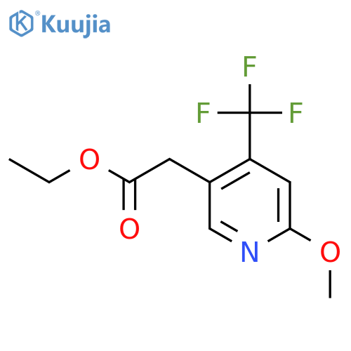 Ethyl 2-methoxy-4-(trifluoromethyl)pyridine-5-acetate structure