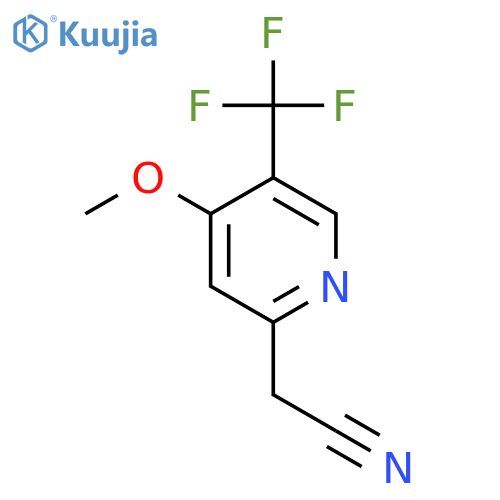 4-Methoxy-5-(trifluoromethyl)pyridine-2-acetonitrile structure