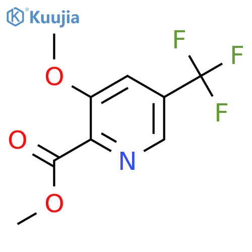 Methyl 3-methoxy-5-(trifluoromethyl)picolinate structure