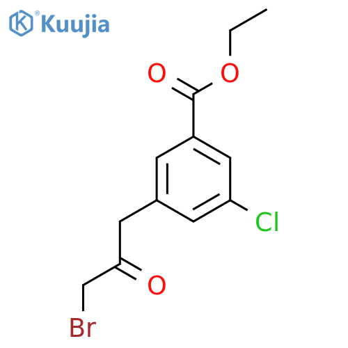 Ethyl 3-(3-bromo-2-oxopropyl)-5-chlorobenzoate structure