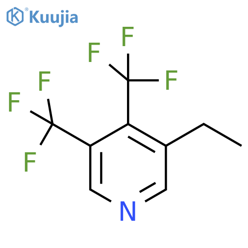 3,4-Bis(trifluoromethyl)-5-ethylpyridine structure