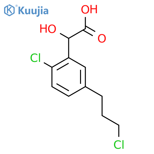 2-Chloro-5-(3-chloropropyl)mandelic acid structure