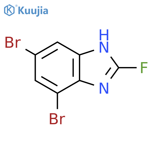2-Fluoro-5,7-dibromo-1H-benzimidazole structure