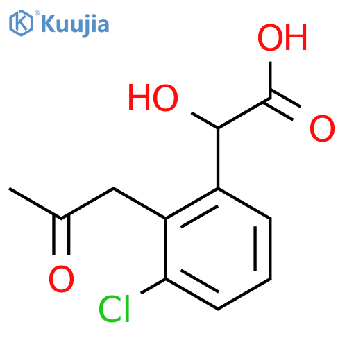 3-Chloro-2-(2-oxopropyl)mandelic acid structure