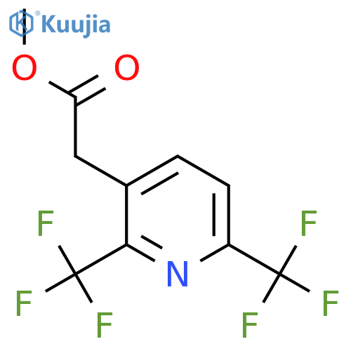 Methyl 2,6-bis(trifluoromethyl)pyridine-3-acetate structure