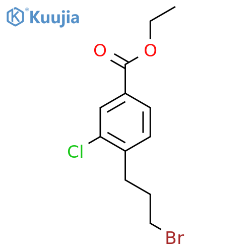Ethyl 4-(3-bromopropyl)-3-chlorobenzoate structure